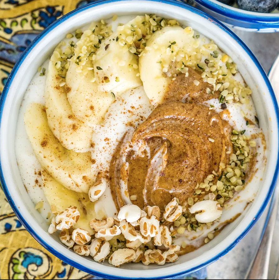 Whipped Cottage Cheese With Almond Butter And Banana Keto Dieting