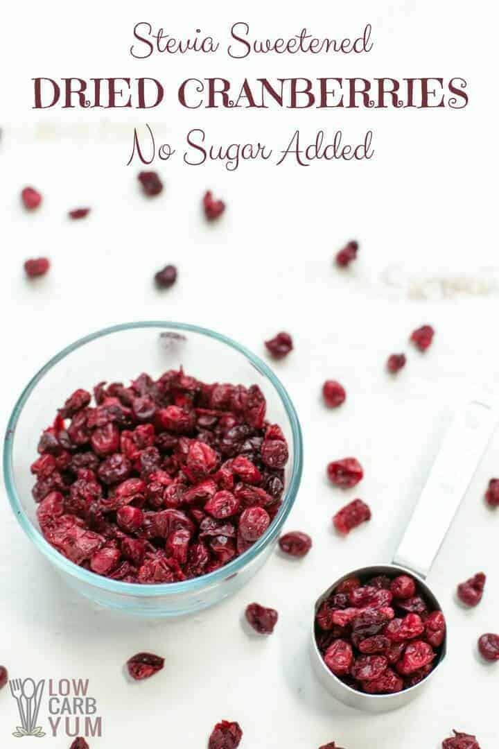 Sugar Free Dried Cranberries KETO Dieting